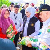 Gubernur Khofifah Gelar Pasar Murah Pemprov Jatim di Singosari Malang
