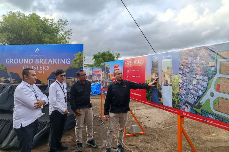 Ground breaking Java Residence Cluster 5 di Sukodono Sidoarjo, Rabu (14/5/2025). (Foto: Dok.Java Residence)