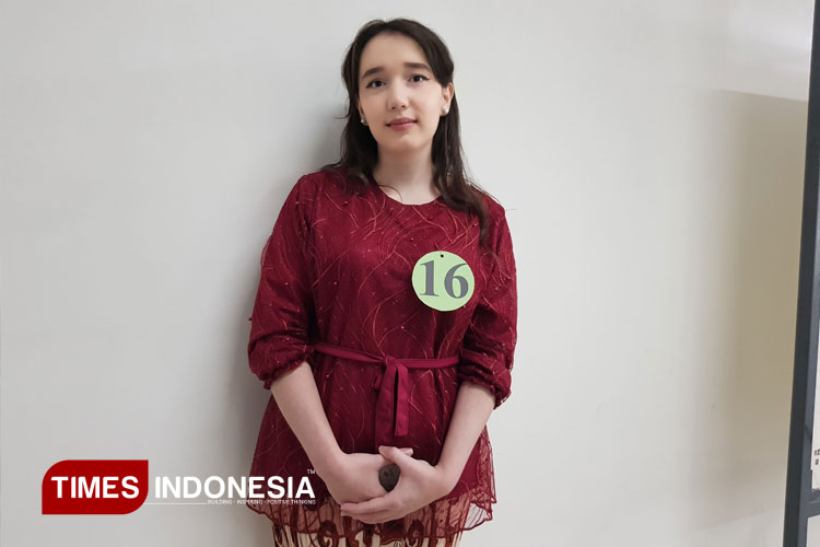 Nigora, Mahasiswi Asal Uzbekistan yang tengah menempuh pendidikan BIPA di Universitas Brawijaya. (Foto: Achmad Fikyansyah/TIMES Indonesia)