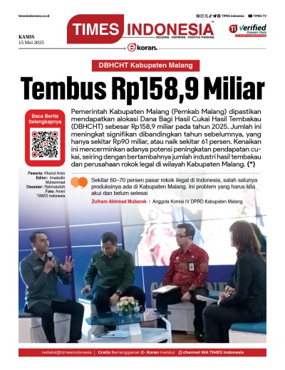 Edisi Kamis, 15 Mei 2025: E-Koran, Bacaan Positif Masyarakat 5.0