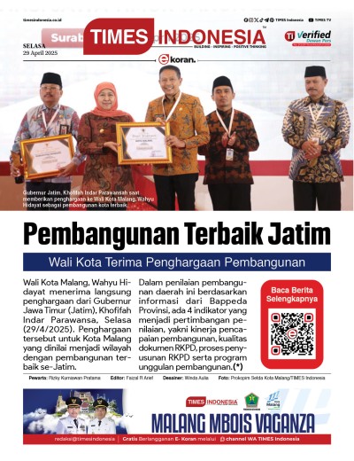Edisi Selasa, 29 April 2025: E-Koran, Bacaan Positif Masyarakat 5.0
