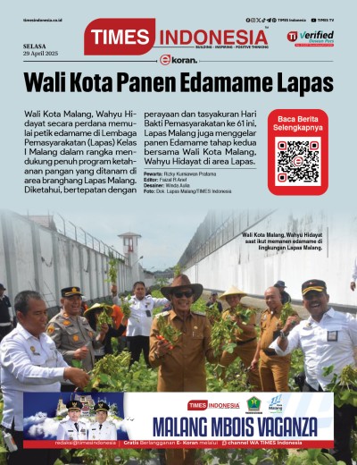 Edisi Selasa, 29 April 2025: E-Koran, Bacaan Positif Masyarakat 5.0