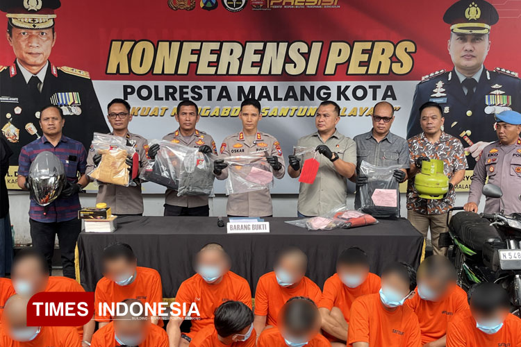 Polresta Malang Kota Ungkap 24 Kasus dalam Dua Pekan, Ada Kelompok Gangster Ditangkap