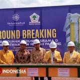 Hasil Gotong Royong Kader, Ketum Golkar Ground Breaking Gedung Asrama Mualimin Bantul