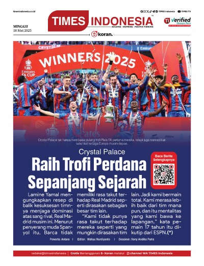 Edisi Minggu,18 Mei 2025: E-Koran, Bacaan Positif Masyarakat 5.0