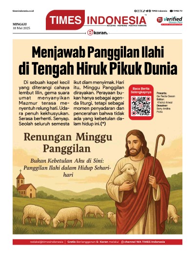 Edisi Minggu,18 Mei 2025: E-Koran, Bacaan Positif Masyarakat 5.0