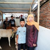 Gubernur Khofifah Wujudkan Impian Siswa SD, Hadiahkan Sepasang Anak Sapi