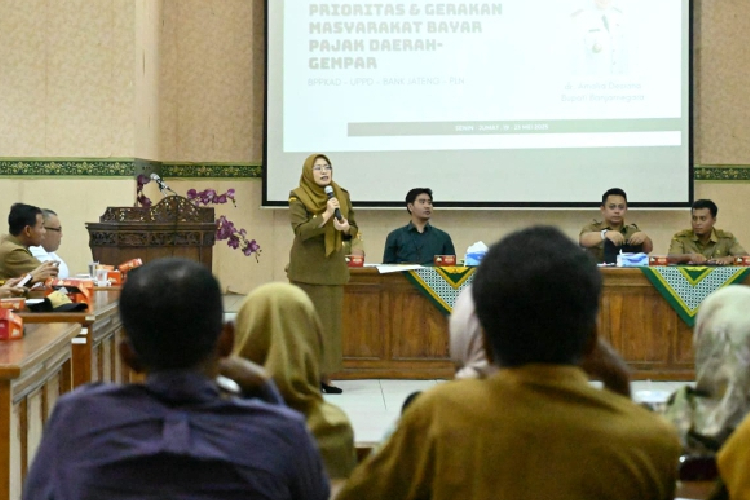 Genjot PAD Sektor Pajak, Wabup Banjarnegara Gencar Sosialisasi Progam Sengkuyung Gempar