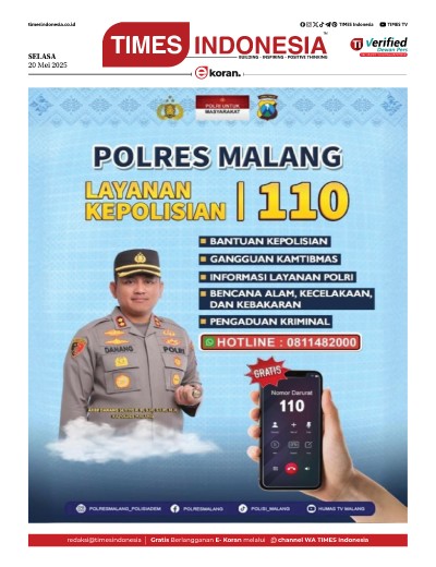 Edisi Selasa, 20 Mei 2025: E-Koran, Bacaan Positif Masyarakat 5.0