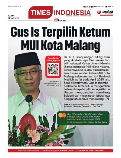 Edisi Rabu, 21 Mei 2025: E-Koran, Bacaan Positif Masyarakat 5.0