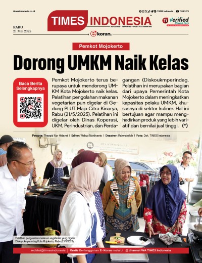 Edisi Rabu, 21 Mei 2025: E-Koran, Bacaan Positif Masyarakat 5.0