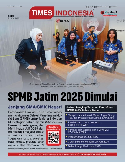 Edisi Rabu, 21 Mei 2025: E-Koran, Bacaan Positif Masyarakat 5.0