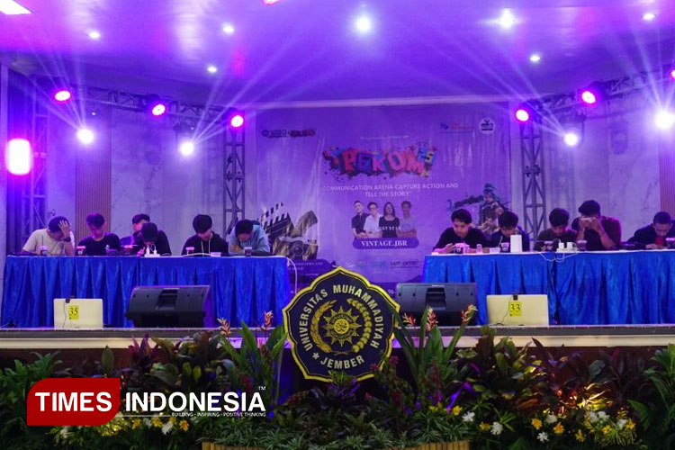 Foto saat gelaran turnamen e-sport Mobile Legend berlansung (Foto: ajp. TIMES Indonesia)