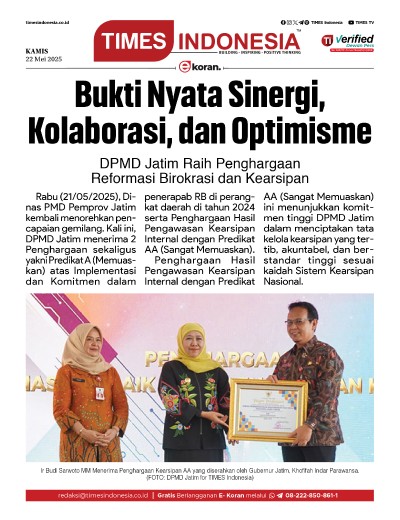 Edisi Kamis, 22 Mei 2025: E-Koran, Bacaan Positif Masyarakat 5.0