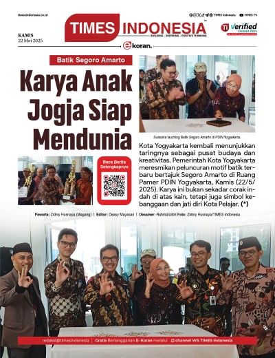 	Edisi Kamis, 22 Mei 2025: E-Koran, Bacaan Positif Masyarakat 5.0