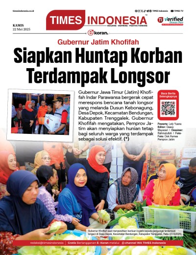 	Edisi Kamis, 22 Mei 2025: E-Koran, Bacaan Positif Masyarakat 5.0