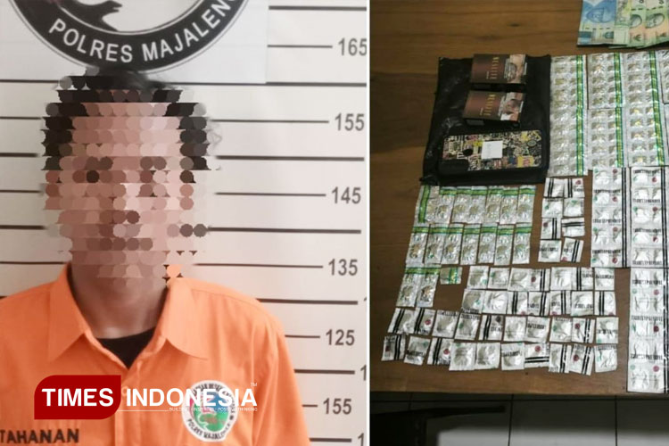 Ringkus Pengedar, Polres Majalengka Sita Ratusan Butir Obat Keras Berbagai Merek
