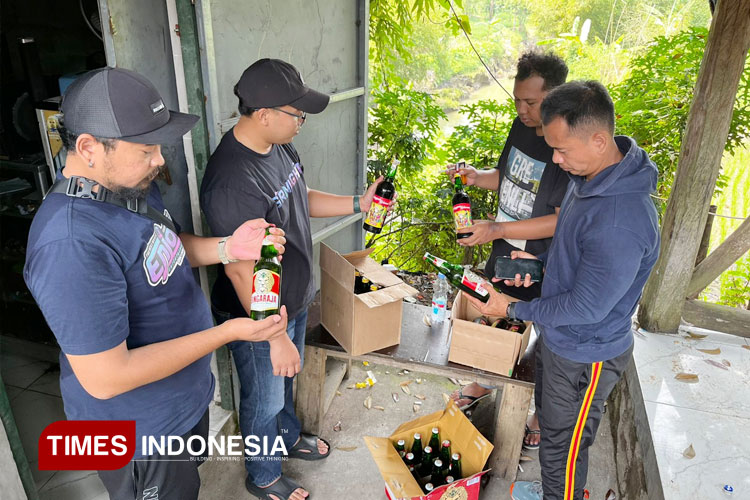 Polres Majalengka Gagalkan Pengiriman Ribuan Botol Miras Lintas Kabupaten
