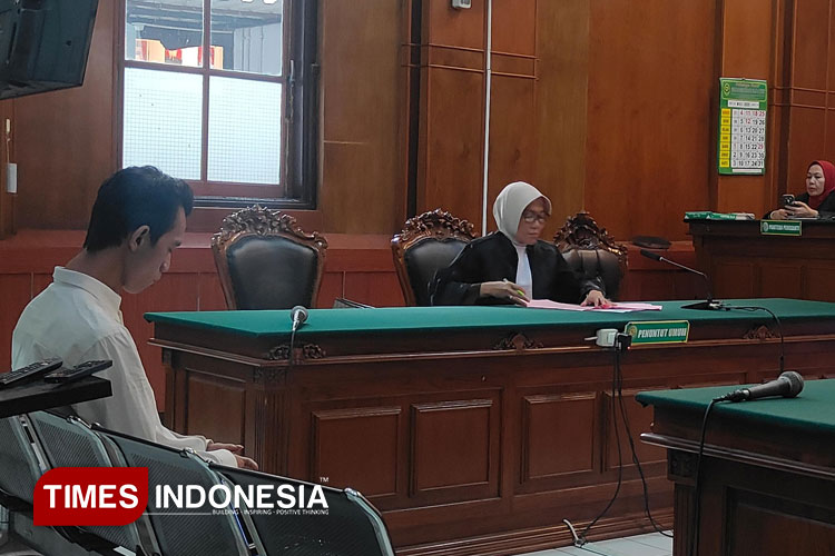 Driver Ojol Pembobol Bank Jatim Divonis Dua Tahun Penjara