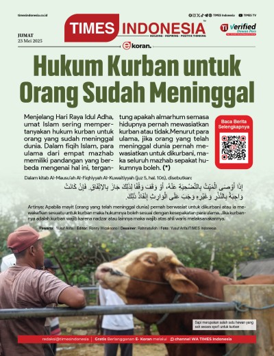Edisi Jumat, 23 Mei 2025: E-Koran, Bacaan Positif Masyarakat 5.0