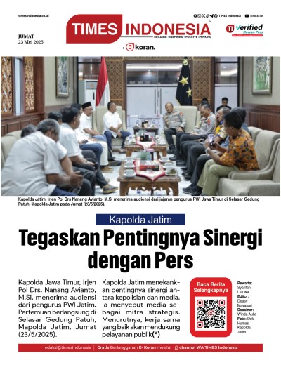 Edisi Jumat, 23 Mei 2025: E-Koran, Bacaan Positif Masyarakat 5.0
