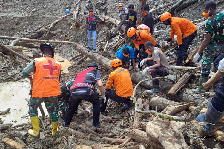 Basarnas: 16 Meninggal Dunia dalam Banjir Bandang Pegunungan Arfak