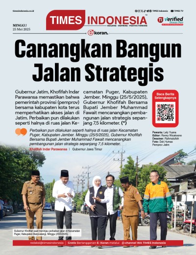 Edisi Minggu, 25 Mei 2025: E-Koran, Bacaan Positif Masyarakat 5.0