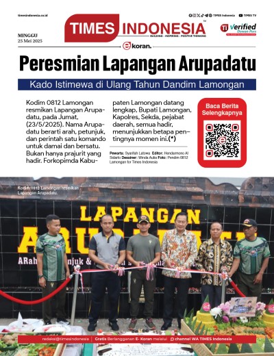Edisi Minggu, 25 Mei 2025: E-Koran, Bacaan Positif Masyarakat 5.0