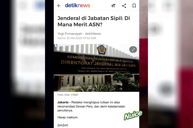 Penulis Opini Detik.com Terima Teror, AJI: Kebebasan Pers Kembali Terancam