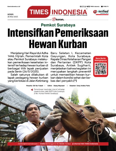 Edisi Senin, 26 Mei 2025: E-Koran, Bacaan Positif Masyarakat 5.0