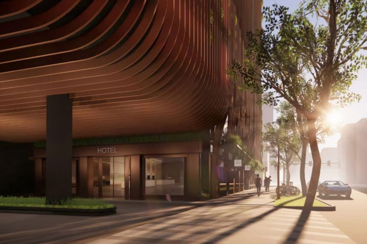Desain hotel yang akan dibangun One Global Capital di Macquaire Park Sydney. (Foto: Dok.One Global Capital)