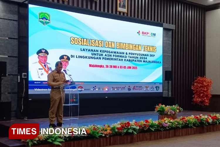 Baru Dilantik , Ratusan CPNS dan P3K Pemkab Majalengka Ikuti Bimtek Penyusunan SKP