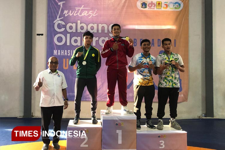 Atlet Gulat Kota Batu yang diproyeksikan mengikuti Porprov IX Jatim mengikuti even nasional di Jakarta. (FOTO: Humas KONI Kota Batu for TIMES Indonesia)