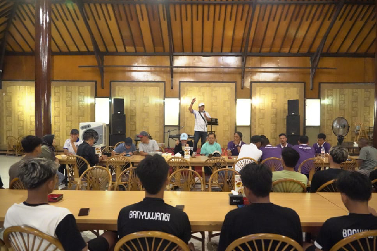 Foto. Tim sepak bola putra Banyuwangi di Pra Porprov Jatim 2025. (Foto: Dok. TIMES Indonesia).