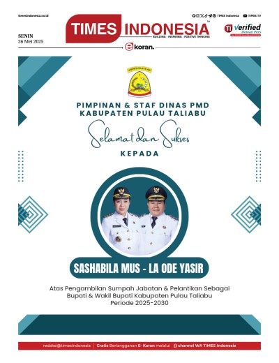 Edisi Senin, 26 Mei 2025: E-Koran Khusus Iklan Pemerintah Kabupaten Taliabu