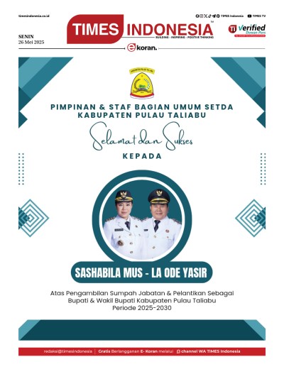 Edisi Senin, 26 Mei 2025: E-Koran Khusus Iklan Pemerintah Kabupaten Taliabu