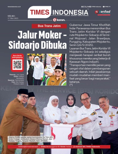 Edisi Selasa, 27 Mei 2025: E-Koran, Bacaan Positif Masyarakat 5.0