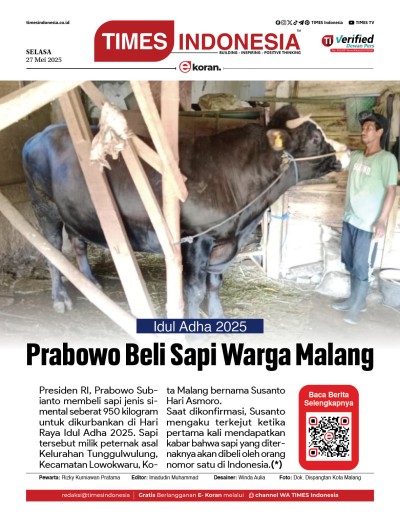 Edisi Selasa, 27 Mei 2025: E-Koran, Bacaan Positif Masyarakat 5.0