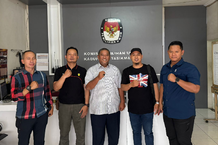 Polda Jabar Bersilaturahmi dengan KPU dan Bawaslu Pasca PSU Pilkada Tasikmalaya