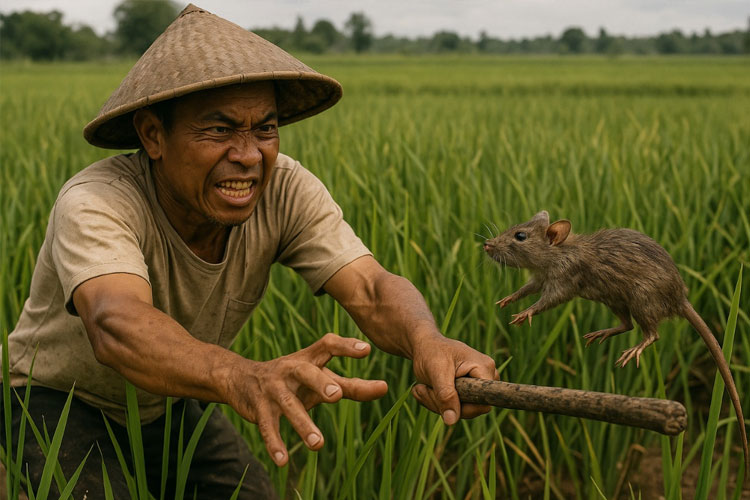 117 Hektare Sawah di Banyuwangi Diserang Hama Tikus