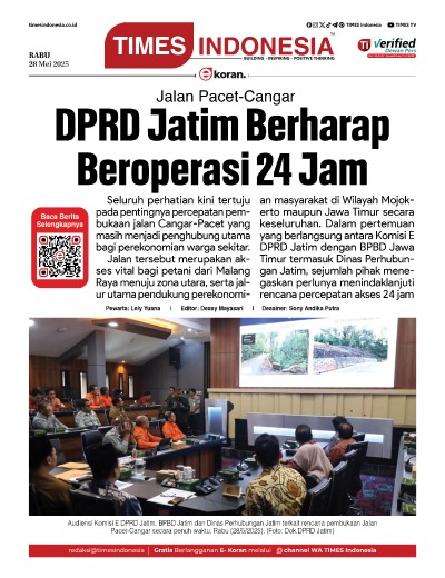 Edisi Rabu, 28 Mei 2025: E-Koran, Bacaan Positif Masyarakat 5.0
