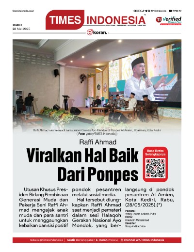 Edisi Rabu, 28 Mei 2025: E-Koran, Bacaan Positif Masyarakat 5.0