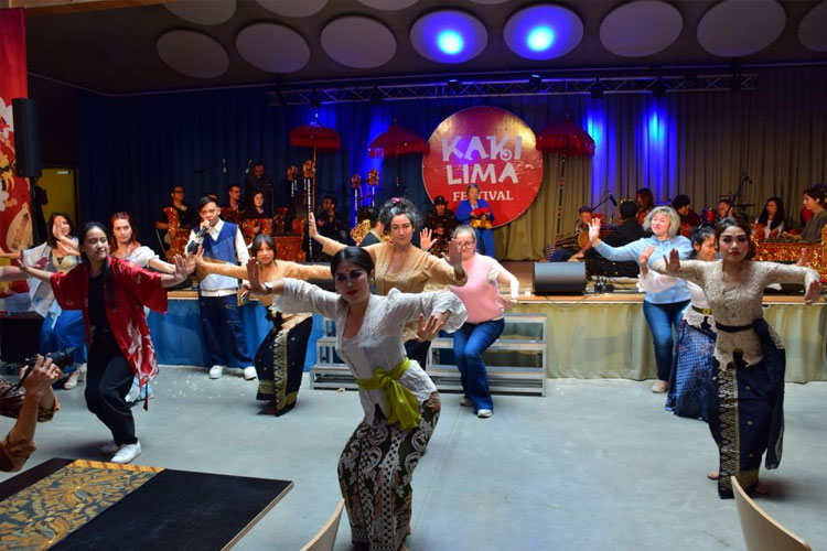 Festival Indonesia Kaki Lima 2025 di Kontich, Belgia. (FOTO: dok pribadi)