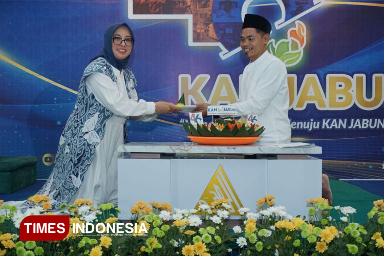 Foto acara malam tasyakutan Milad KAN Jabung ke -46 di Aula KAN Jabung. (FOTO: Dok. foto KAN Jabung)