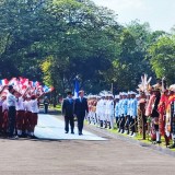 Presiden Prabowo Sambut Presiden Macron di Istana Merdeka