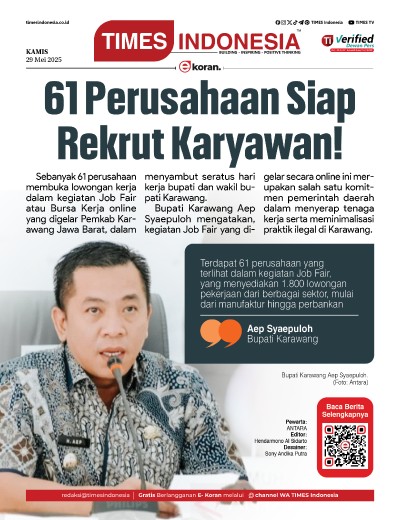 Edisi Kamis, 29 Mei 2025: E-Koran, Bacaan Positif Masyarakat 5.0