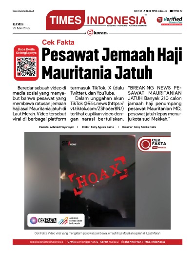 Edisi Kamis, 29 Mei 2025: E-Koran, Bacaan Positif Masyarakat 5.0