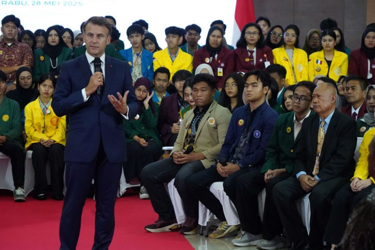 Presiden Emmanuel Macron Kunjungi UNJ, Dari Diskusi Konflik Global, Iklim, Francophonie, hingga Hubungan Ekonomi Prancis-Indonesia. (FOTO: dok. UNJ) 