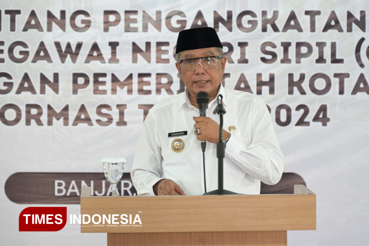 106 CPNS Terima SK Pengangkatan PNS, Ini Pesan Wali Kota Banjar