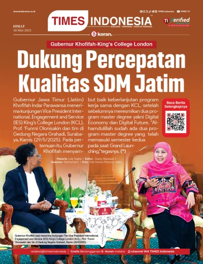Edisi Jumat, 30 Mei 2025: E-Koran, Bacaan Positif Masyarakat 5.0